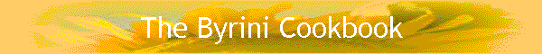 The Byrini Cookbook